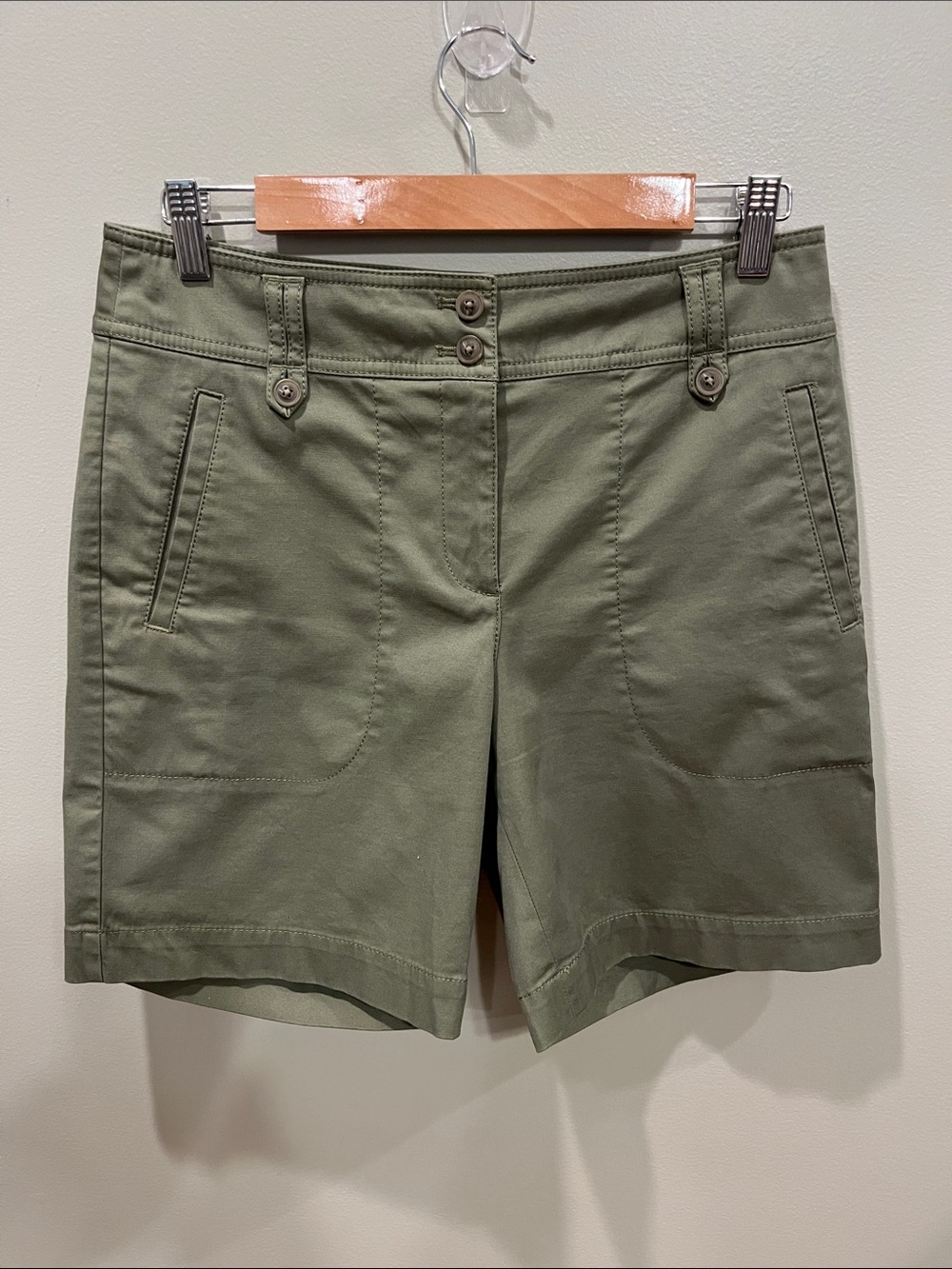 Talbots Olive Green Chino Shorts